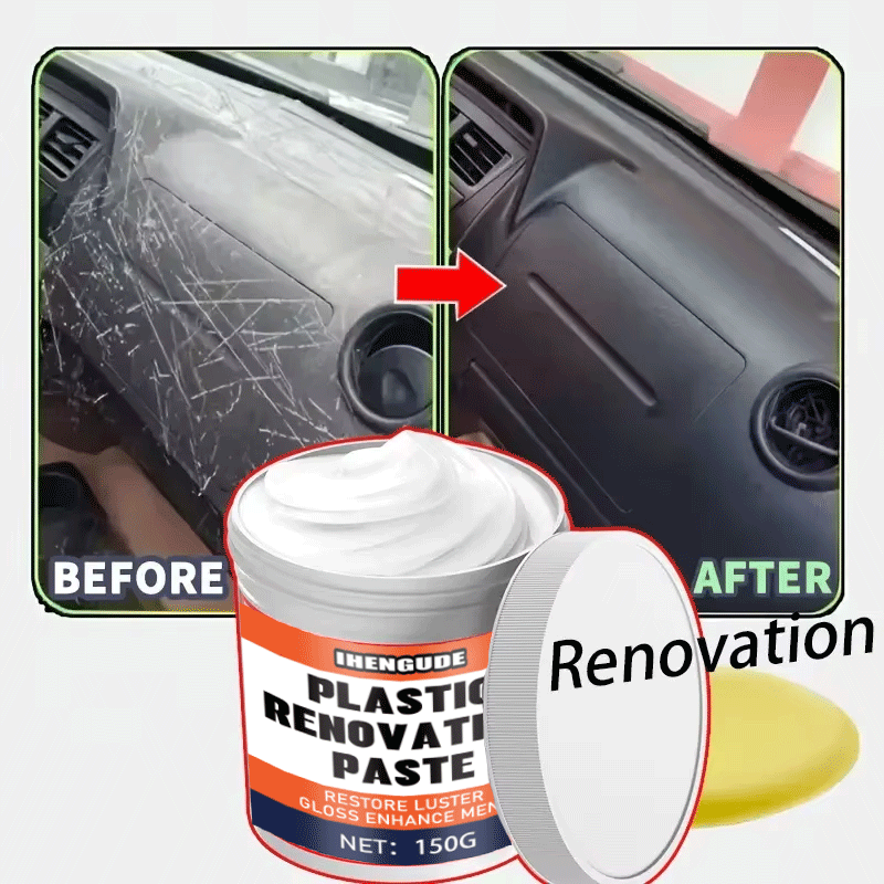 Trim Restorer Plastic - 車用プラスチック磨きワックス、プラスチック再生クリーム、車の内装、タイヤ、外装プラスチック部品の修復・再生に使用可能、修復効果あり
