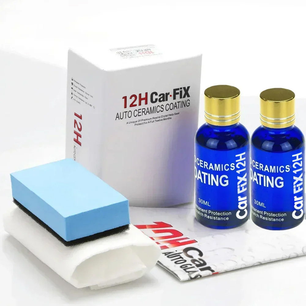 Car Wax Ceramic Coating - 2個入り 12H 車用コーティング研磨ワックス 傷防止塗料保護 5年保証 光沢持続