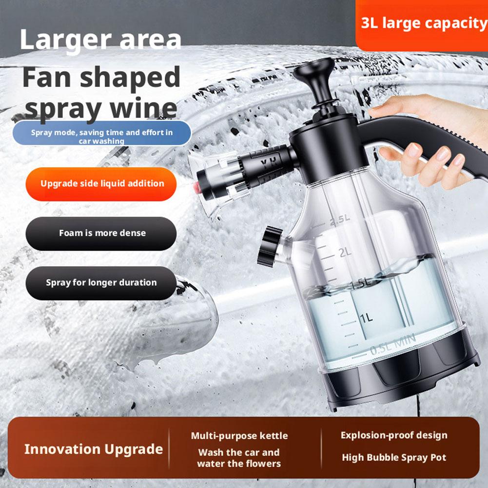 3Lハンドポンプ式フォームスプレーヤー、3種類のノズル付き、 - Foam Cannon Car Wash のレビューと価格